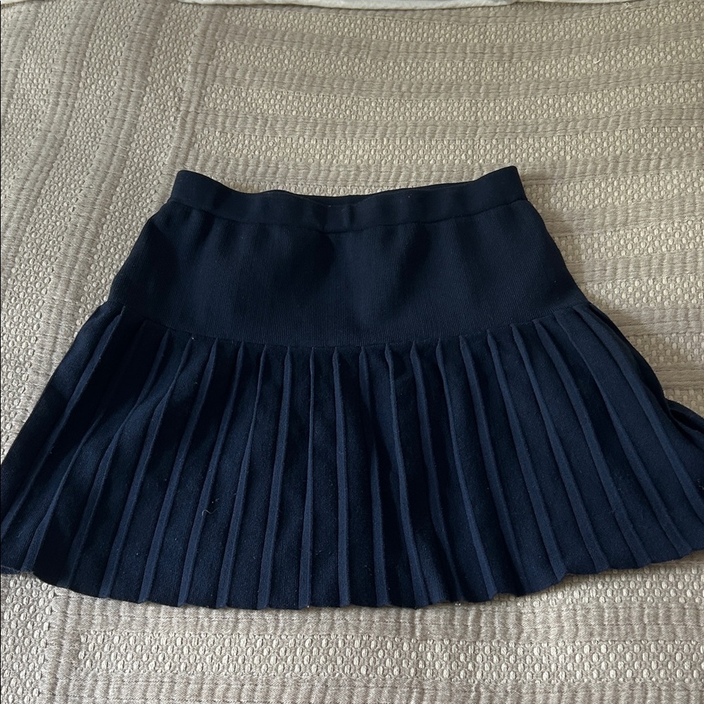 Sincerely Jules Pleated Navy Mini Skirt - Women's